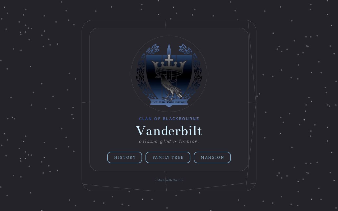 Carrd profile picture for @vanderbilt